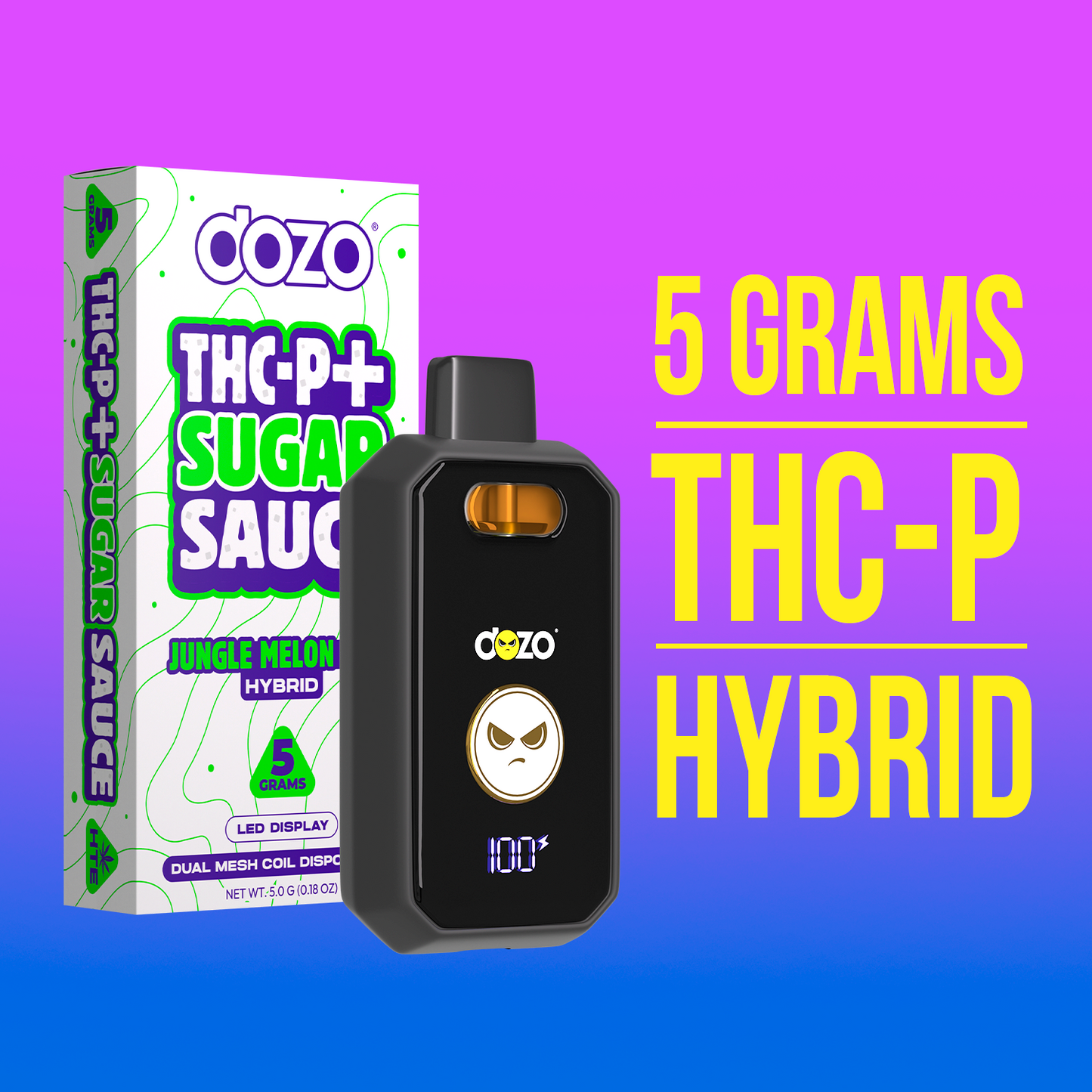 5g Dozo THC-P + Sugar Sause Vape