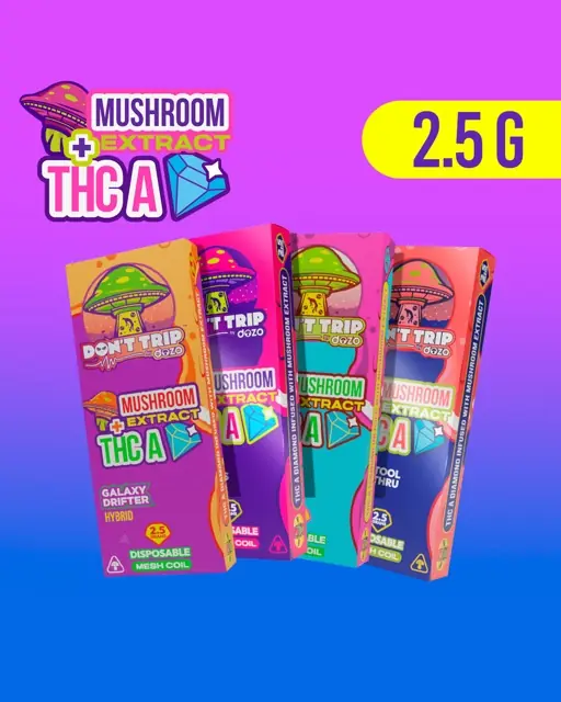 Don't Trip Mushroom Extract + THC-A · 2.5g