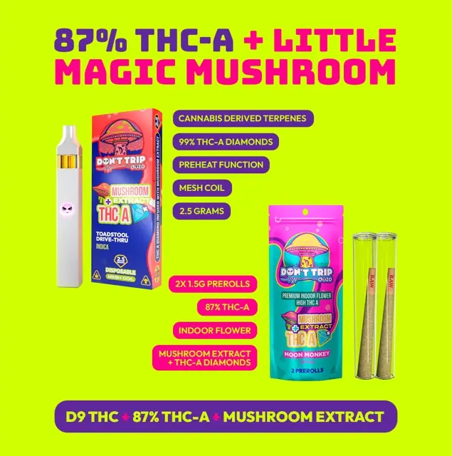 Don't Trip Mushroom Extract Preroll
