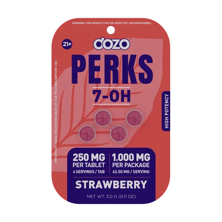 Perks 7-OH High Potency · 4ct · 1,000mg