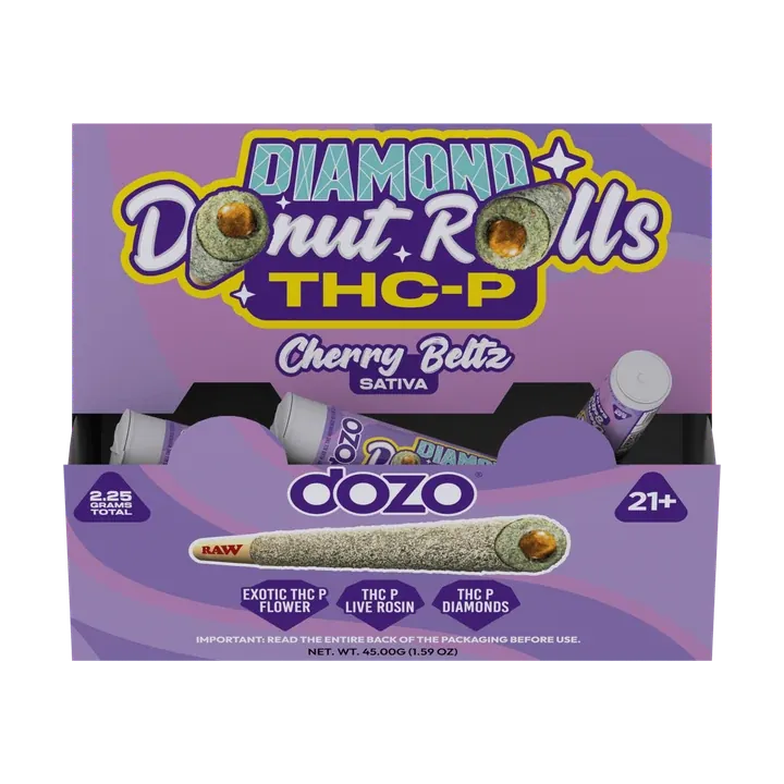 THC-P Diamond Donut Rolls · 1ct