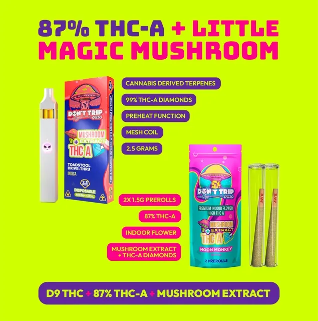 Don't Trip Mushroom Extract Preroll by DOZO