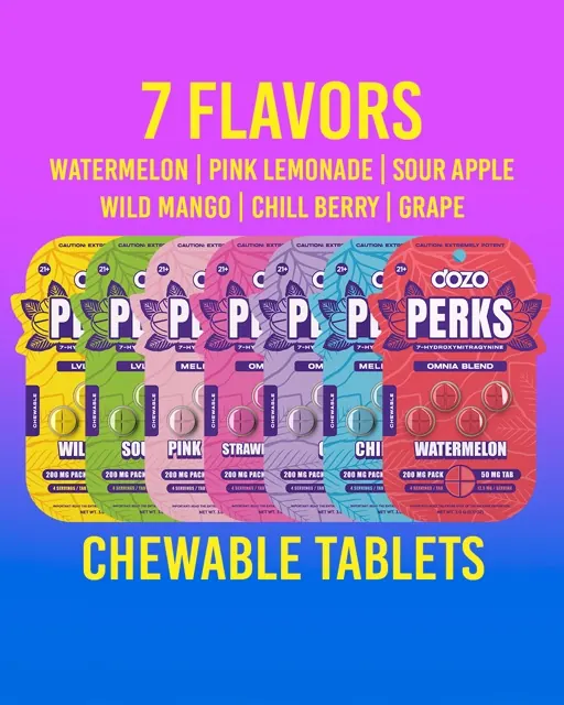 Perks 7-OH · 4ct · 200mg by DOZO
