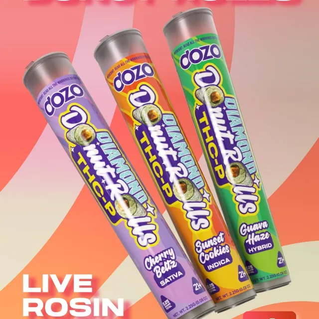 THC-P Diamond Donut Rolls · 1ct by DOZO