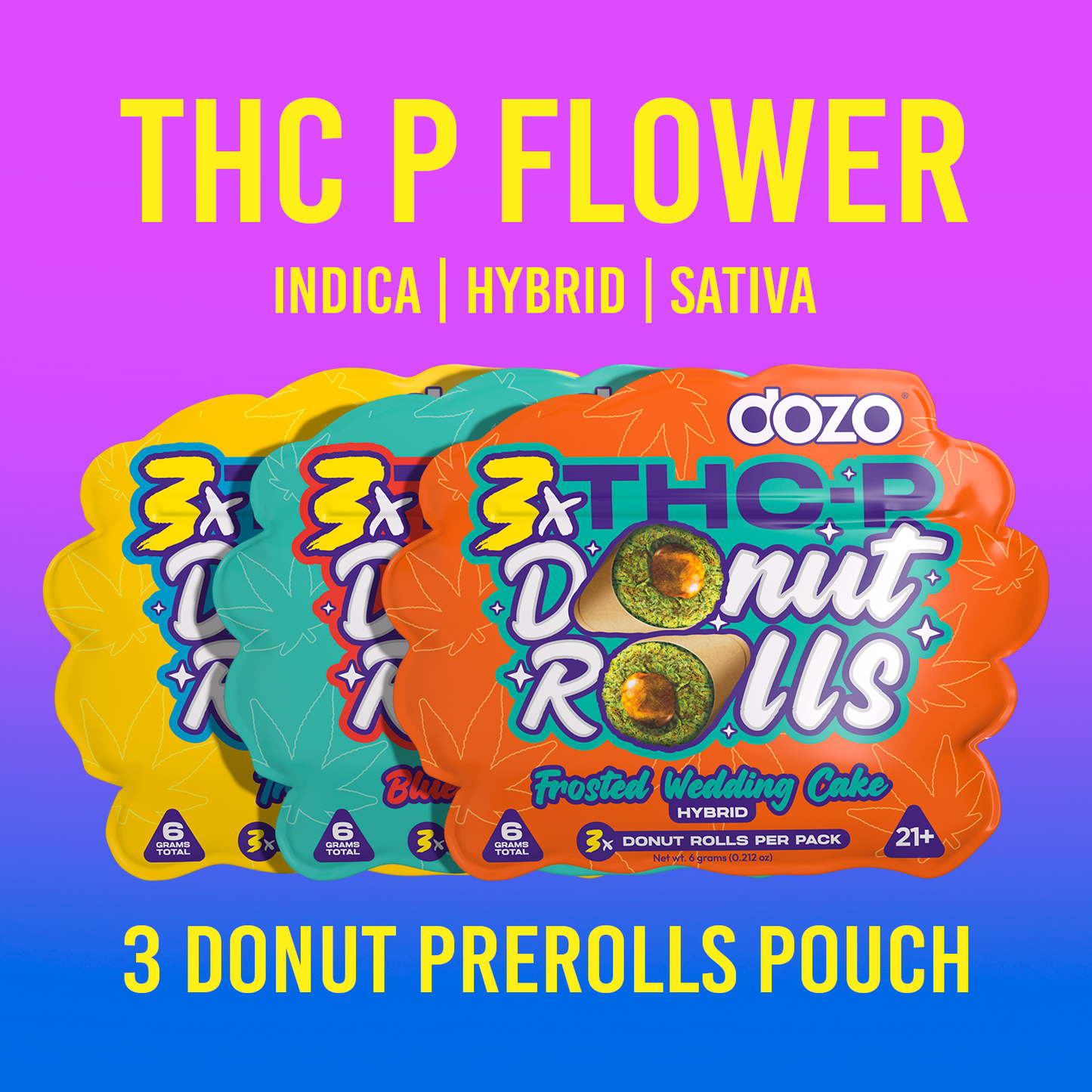 Dozo Donut Prerolls 6 grams (3ct)