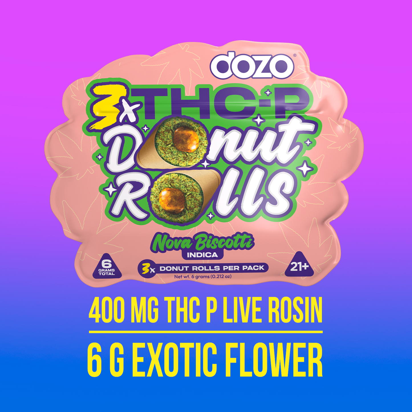 Dozo Donut Prerolls 6 grams (3ct)