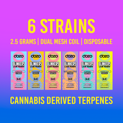 2.5g Dozo Blinkers Live Rosin Disposable Vape