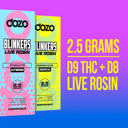 2.5g Dozo Blinkers Live Rosin Disposable Vape