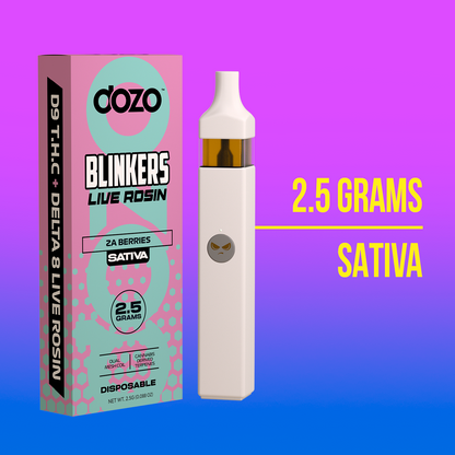 2.5g Dozo Blinkers Live Rosin Disposable Vape