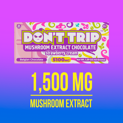 Don't Trip Mushroom Extract Chocolate 510mg | Milk Chocolate
