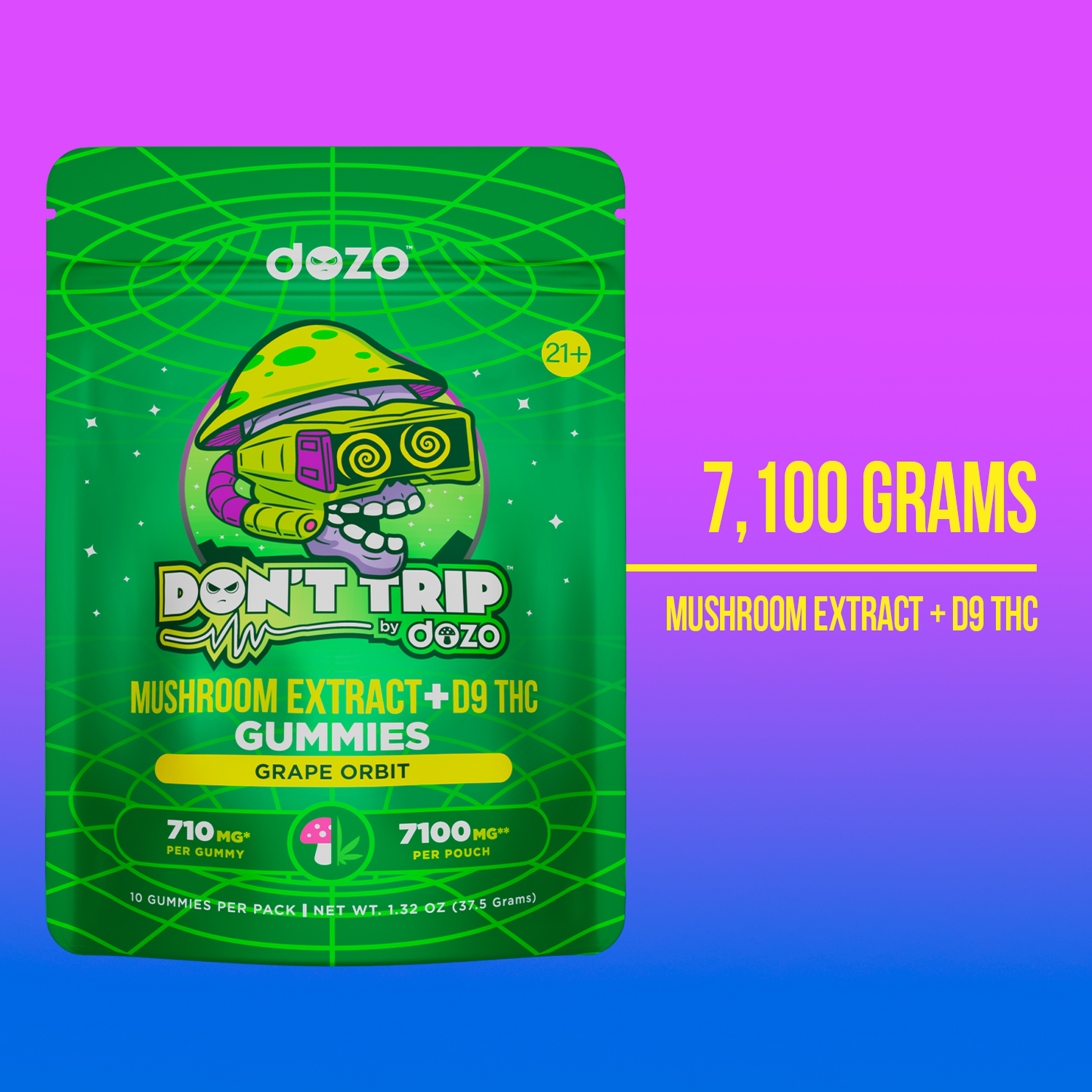 Don’t Trip Mushroom D9 Gummies | Multiverse Flavors