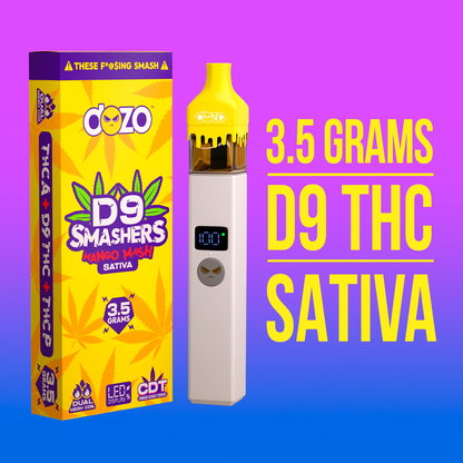 3.5g Dozo D9 Smashers THC-A Disposable