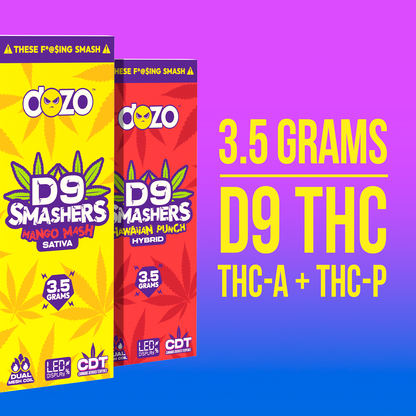 3.5g Dozo D9 Smashers THC-A Disposable