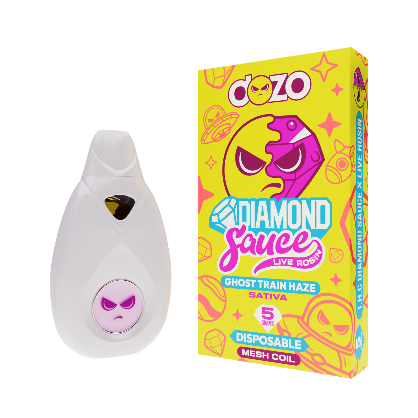 Diamond Sauce Disposable 5g | Ghost Train Haze (Sativa)