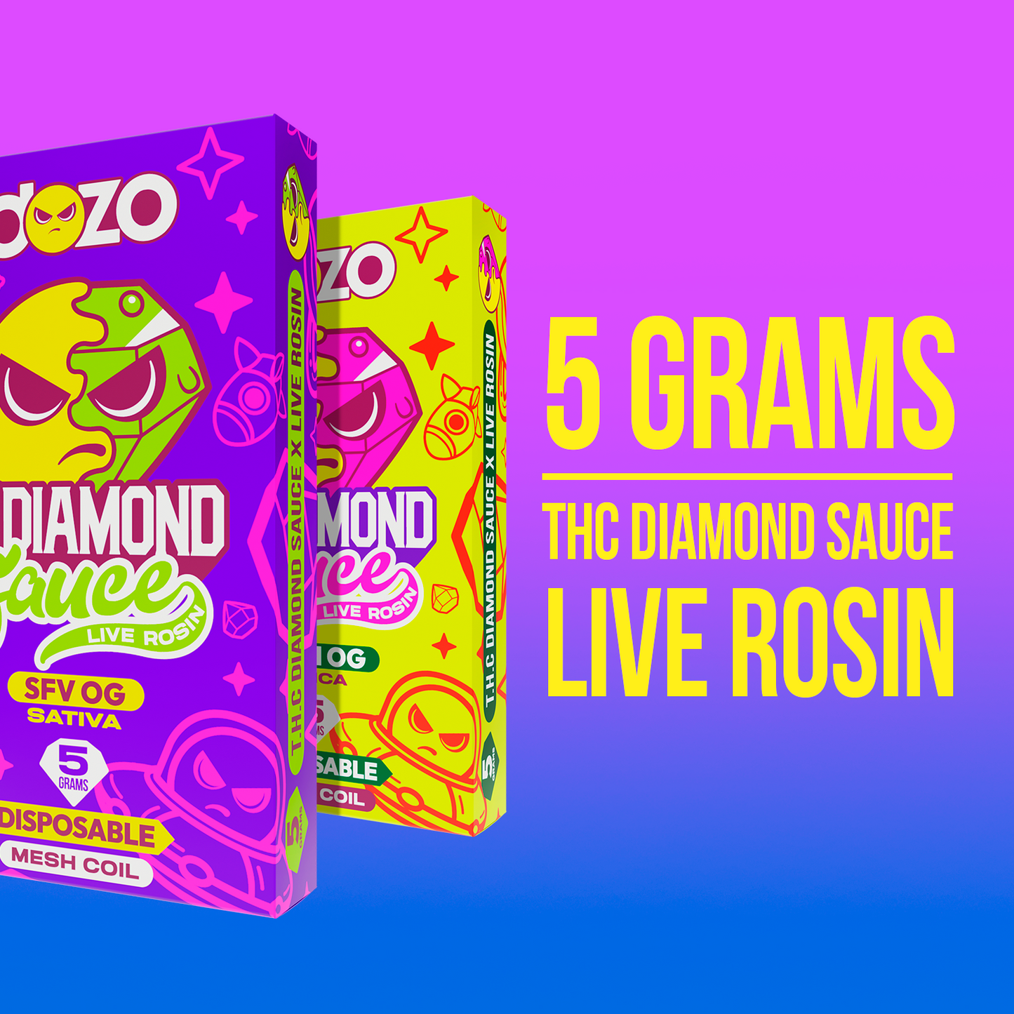 Diamond Sauce Disposable 5g | Ghost Train Haze (Sativa)