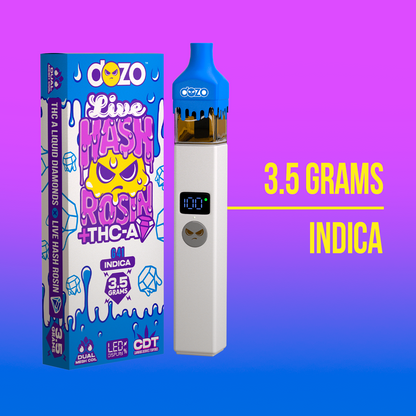 3.5g Dozo Live Hash Rosin THC-A Vape