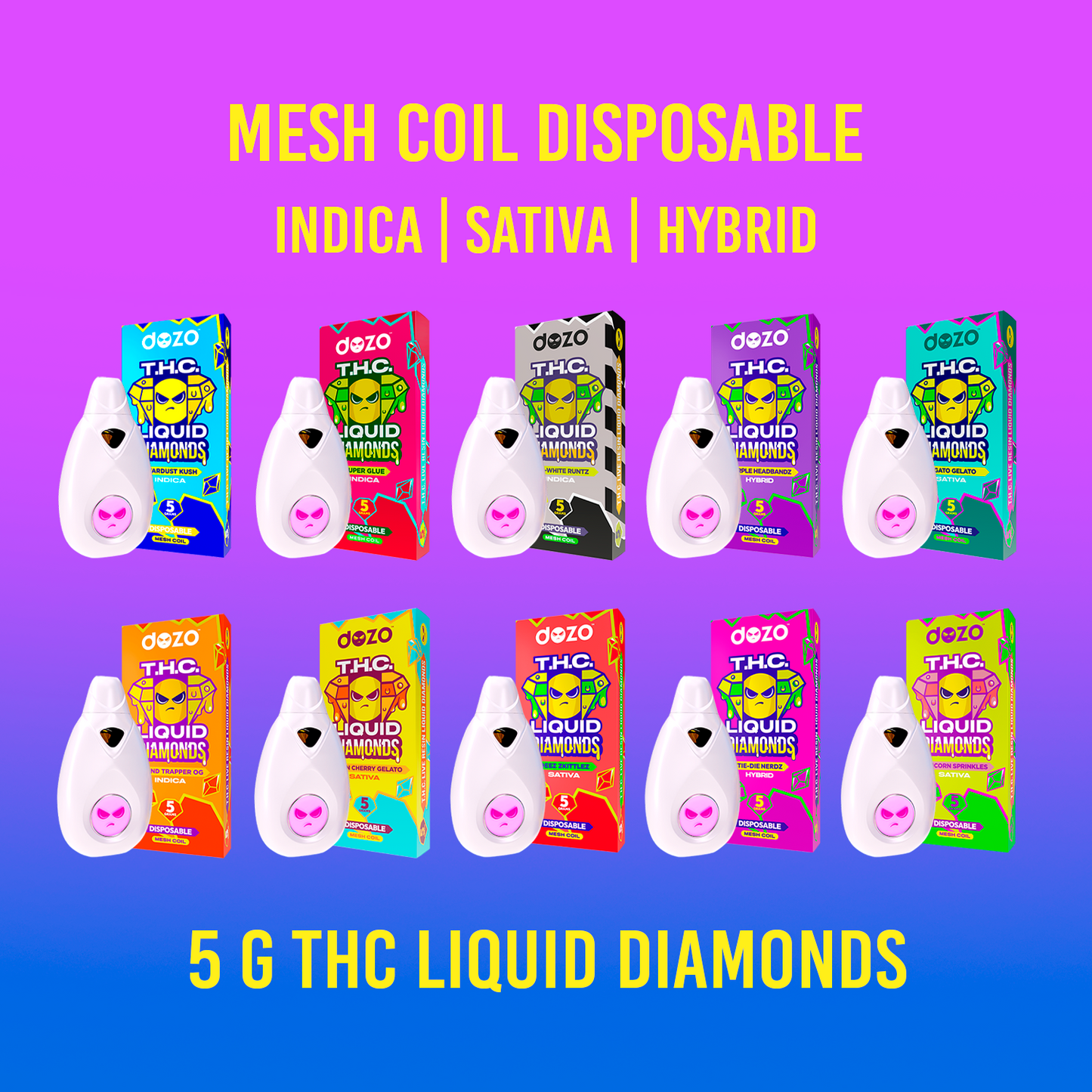 5g Liquid Diamonds Disposable | Unicorn Sprinkles (SATIVA)
