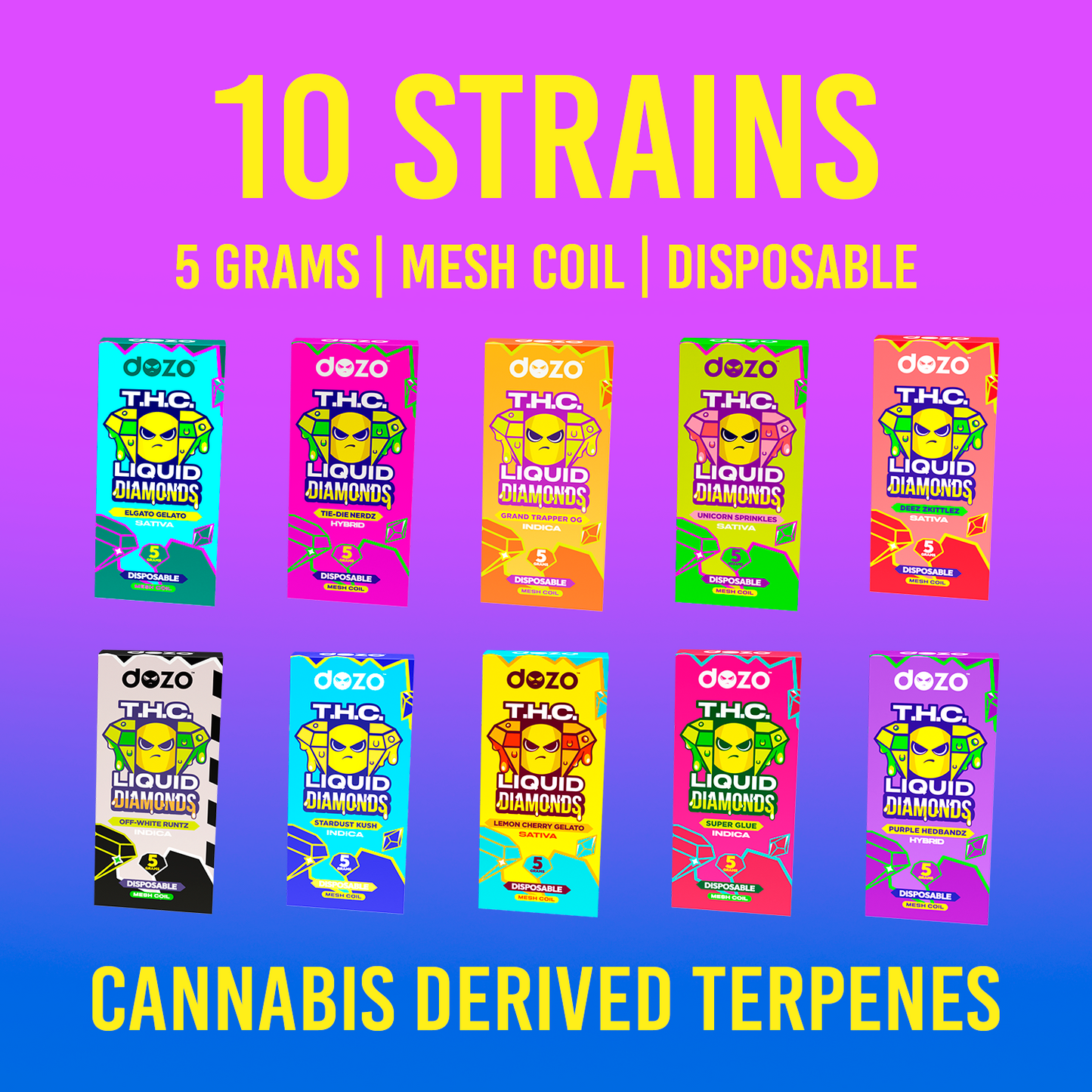 5g Liquid Diamonds Disposable | Grand Trapper OG (INDICA)