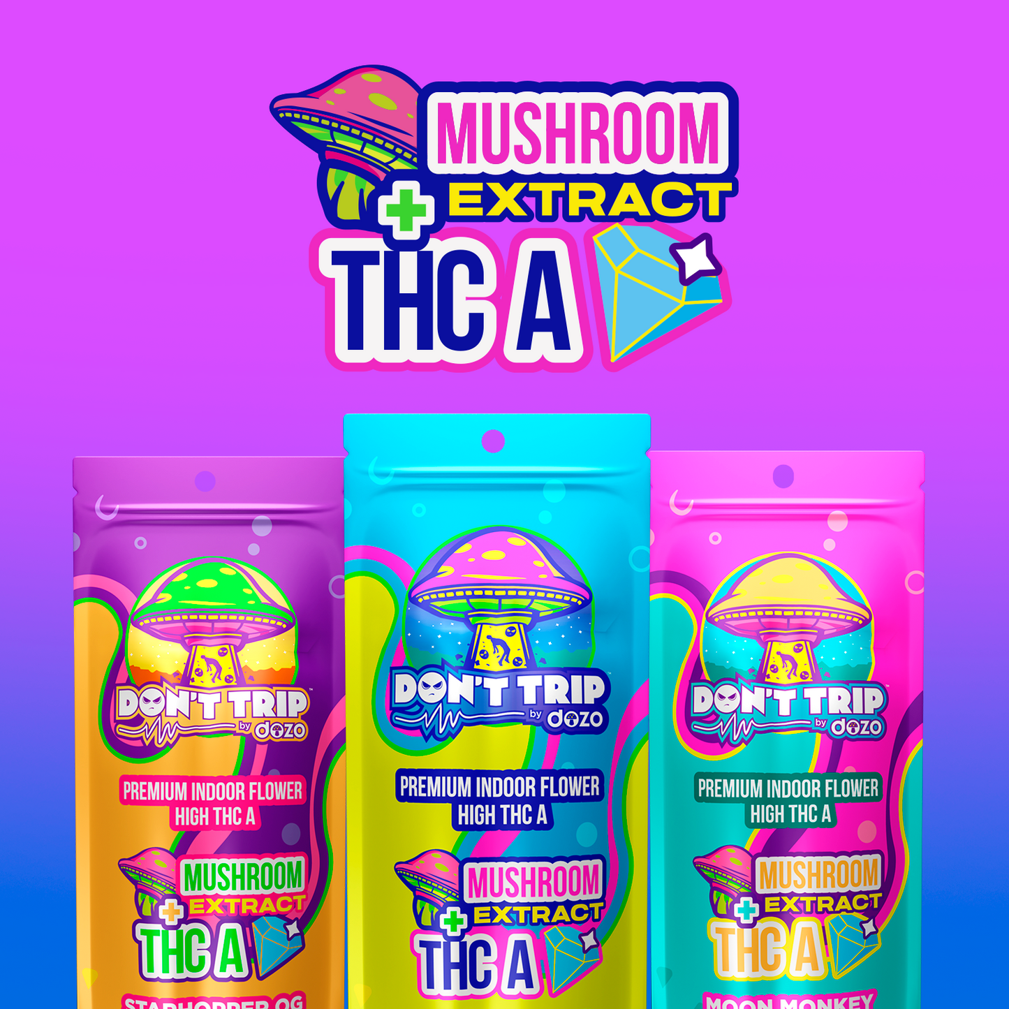 Don't Trip Mushroom Extract Preroll | Moon Monkey (Sativa)