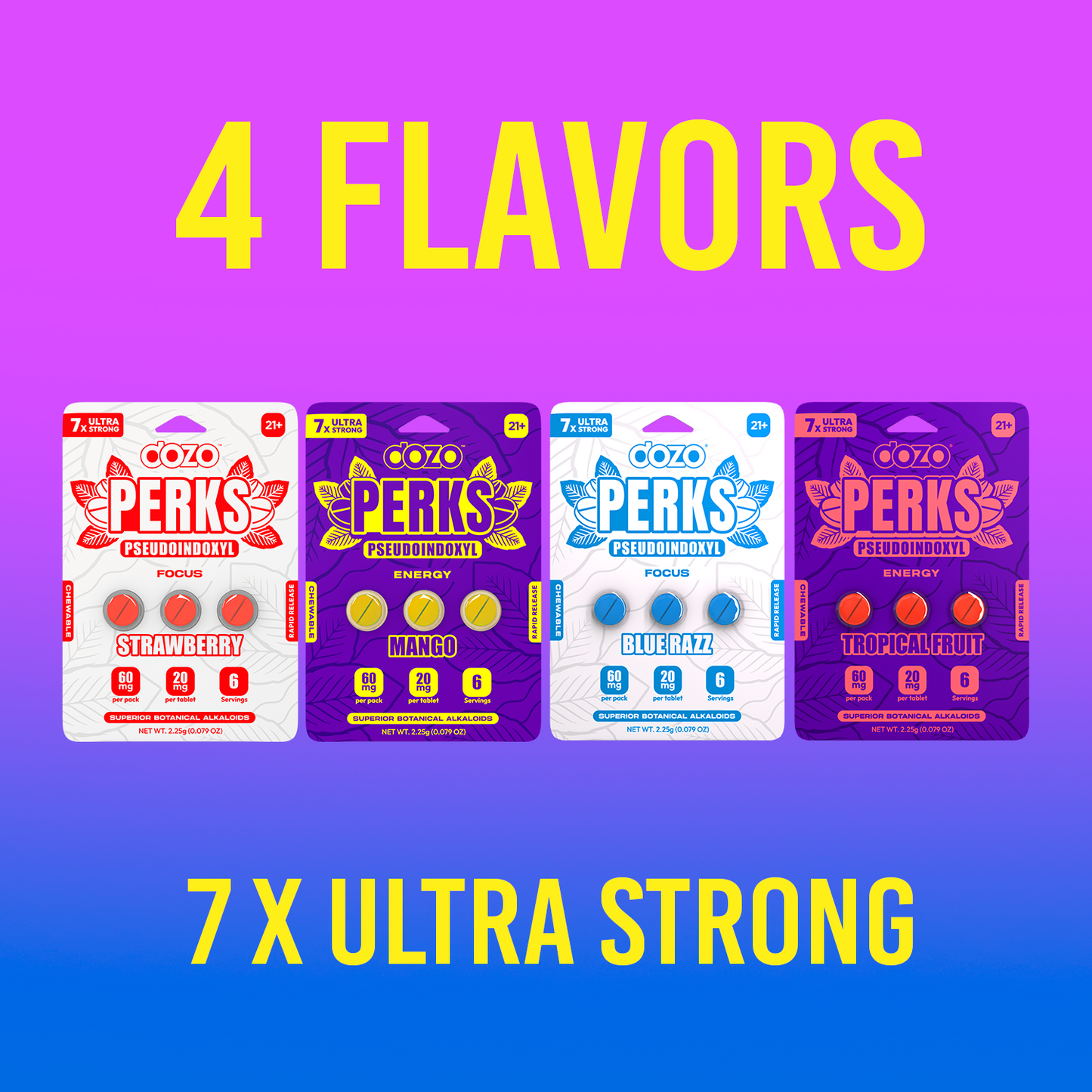 Dozo PERKS PSEUDOINDOXYL | 3ct (60 mg Per Pack)