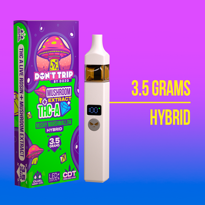 3.5g Dozo Don't Trip Mushroom Vape: Smurf's Dream (Sativa)