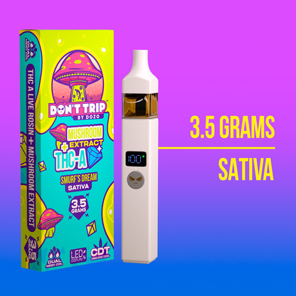 3.5g Dozo Don't Trip Mushroom Vape: Shroom Dongers (Hybrid)