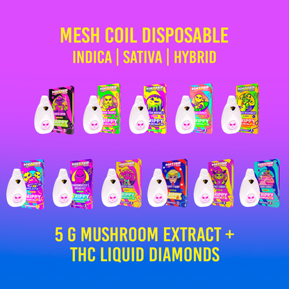 5g Trippy Dimonds Mushroom Vape: Darth Vapor (Hybrid)