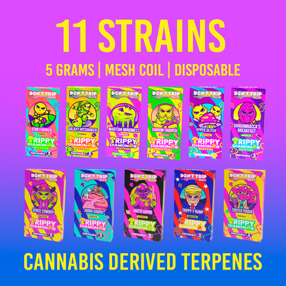 5g Trippy Dimonds Mushroom Vape: Darth Vapor (Hybrid)