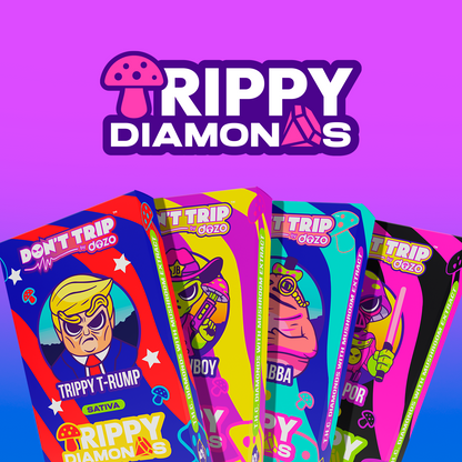 5g Trippy Dimonds Mushroom Vape: Jabba Dabba (Indica)