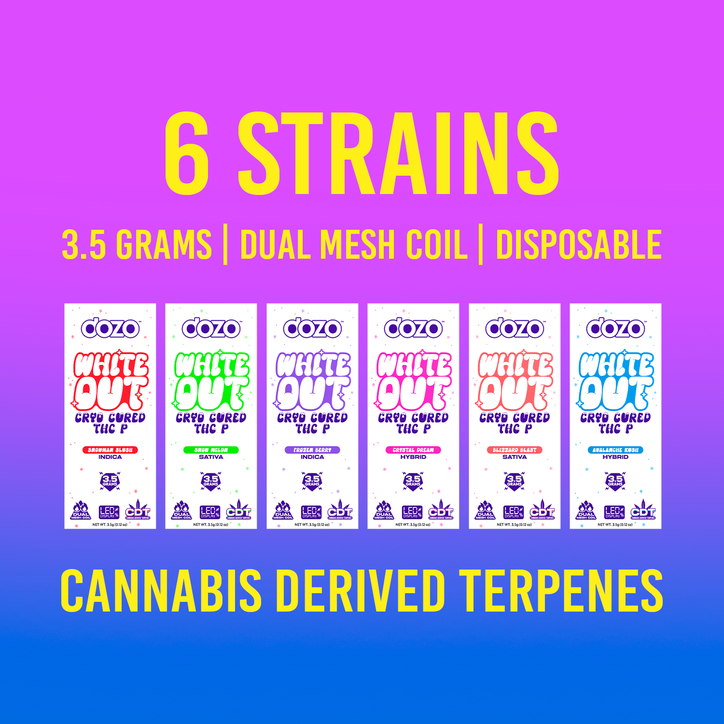 3.5g Dozo White-Out Disposable: Crystal Dream (Hybrid)