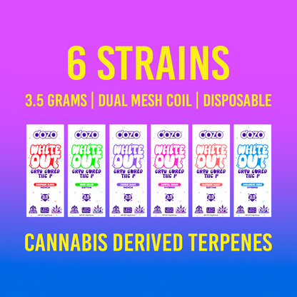 3.5g Dozo White-Out Disposable: Snowman Slush (Indica)