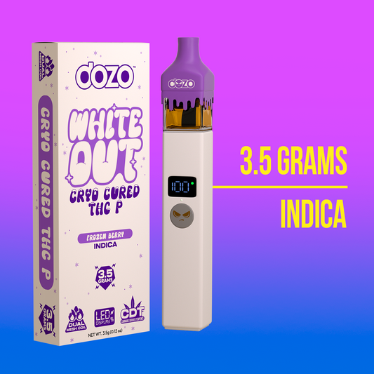 3.5g Dozo White-Out Disposable: Frozen Berry (Indica)