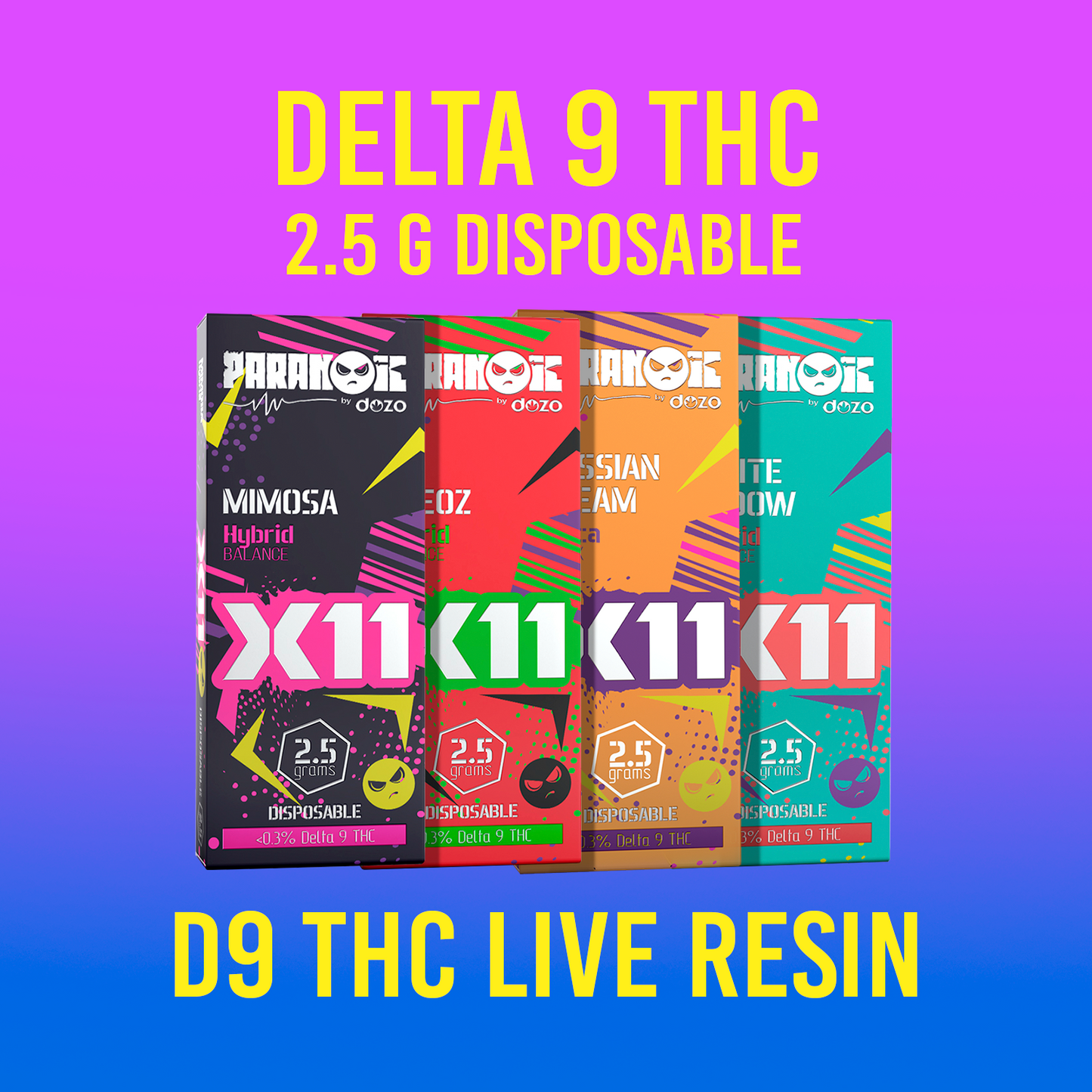 2.5g Dozo X11 Disposable | Club 69 (Indica)