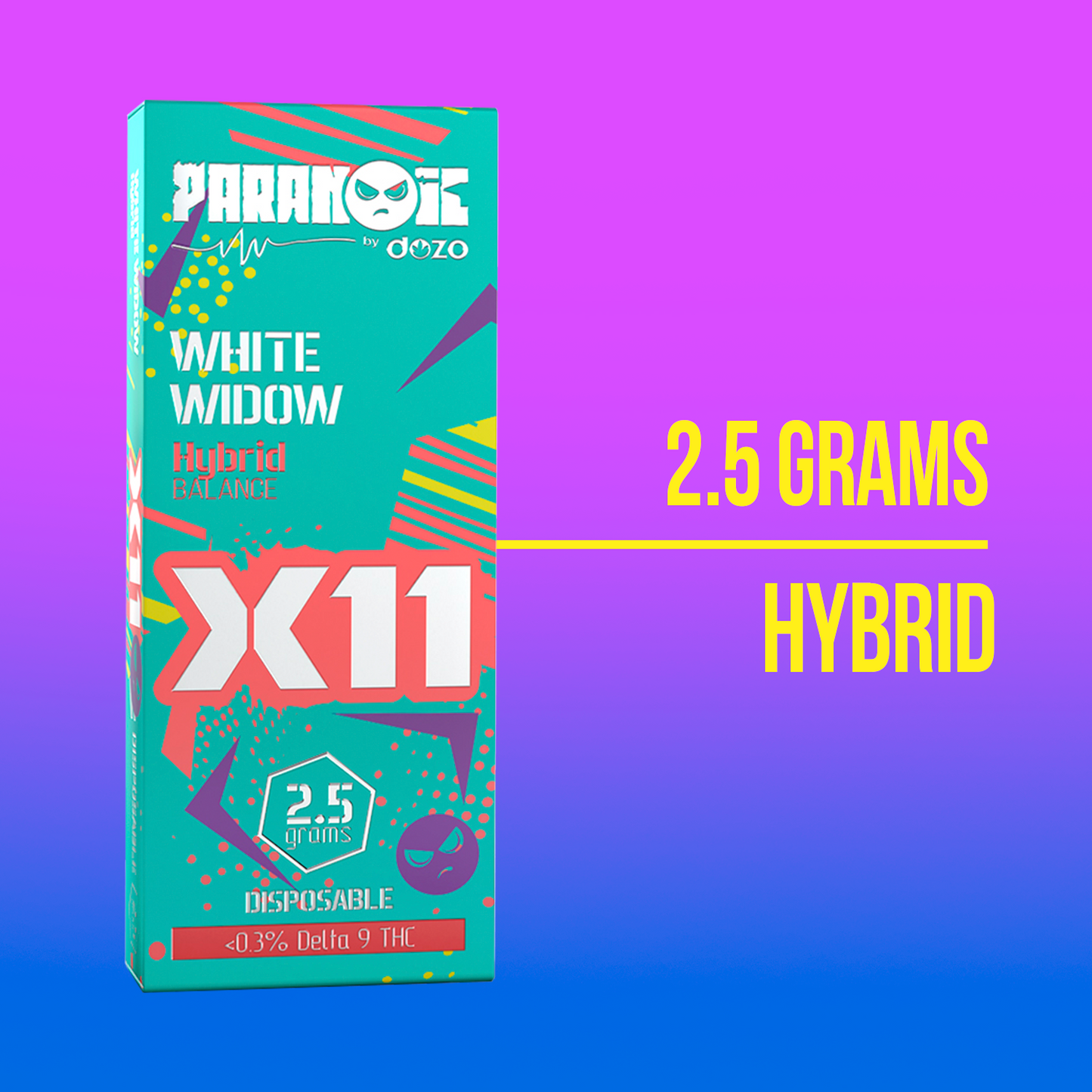 2.5g Dozo X11 Disposable | Sour Gorilla (Sativa)
